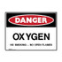 Oxygen No Smoking No Open Flames - Danger Signs