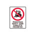Pedestrian Safety Zone Forklifts Proh - Prohibition Signs