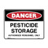 Pesticide Storage Authorised Personnel Only - Danger Signs