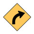 Right Road Curves - Road Signs - Part No. 846115