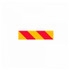 Striped Warning Panel Red And Yellow Left - Vehicle Signs