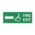 Wheelchair Exit To Left - Exit Signs