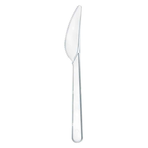 COLTELLO ULTRA RESISTENTE TRASPARENTE RIUTILIZZABILE -  1000 PEZZI