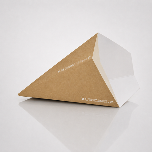 CONO PORTA FRITTI AVANA PICCOLO COMPOSTABILE - 50 PEZZI