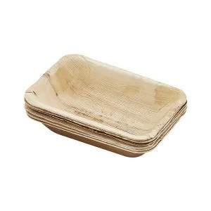 VASSOIO IN FOGLIA DI PALMA 33X9 CM, 25PZ