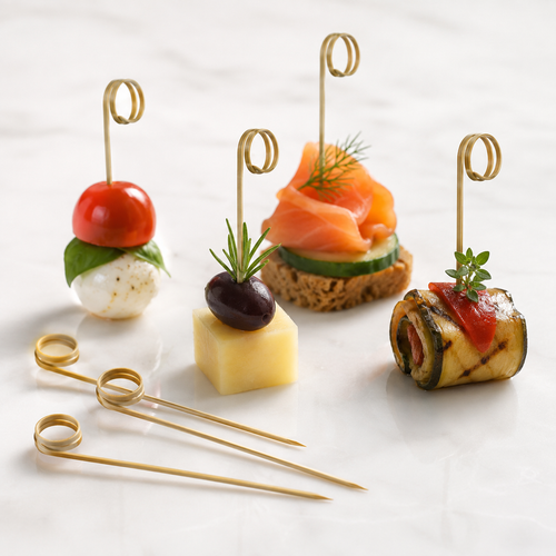 SPIEDINI IN BAMBOO CON RICCIOLO 12 CM – 100 PEZZI
