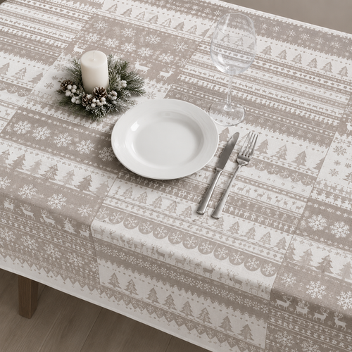 TOVAGLIA AIRLAID 100X100 CM FANTASIA WINTER – 25 PEZZI