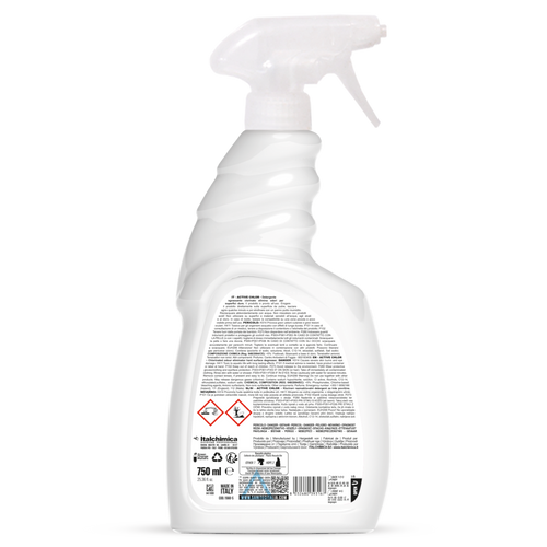 ACTIVE CHLOR – 750ML  Detergente sgrassante clorinato elimina odori per superfici dure