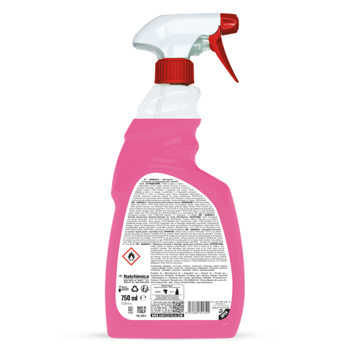 Sanialc 750ML- Detergente universale asciugarapido a base alcolica per tutte le superfici