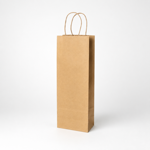 SHOPPER PORTA BOTTIGLIE IN CARTA KRAFT AVANA/ BIANCA – 250 PEZZI
