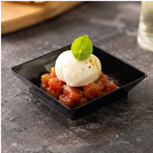 VASSOIO SMALL PLATE FINGER FOOD 6,5X6,5 CM - 25 PZ