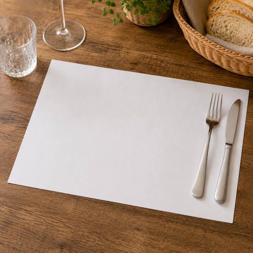 TOVAGLIETTE IN CARTA BIANCA 30X40 CM – 500 PEZZI