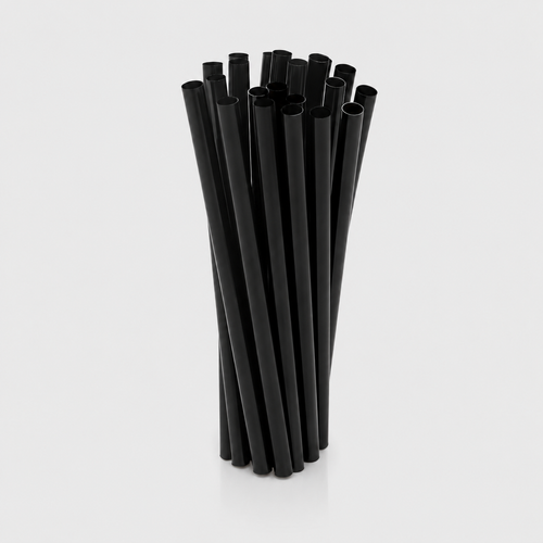 CANNUCCE DRITTE NERE RIUTILIZZABILI 21 CM – 1000 PEZZI