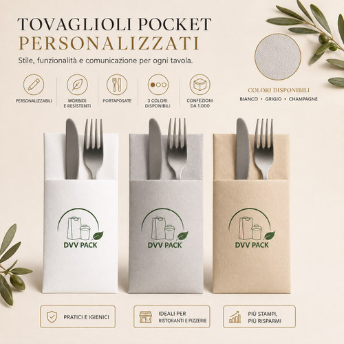TOVAGLIOLI POCKET PERSONALIZZATI 30X40 CM – 1.000 PEZZI