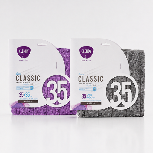 PANNO IN MICROFIBRA CLASSIC MULTIUSO 35X35 CM - 12 PEZZI