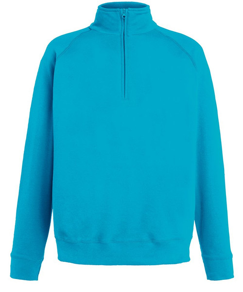 Lightweight zip neck sweatshirt