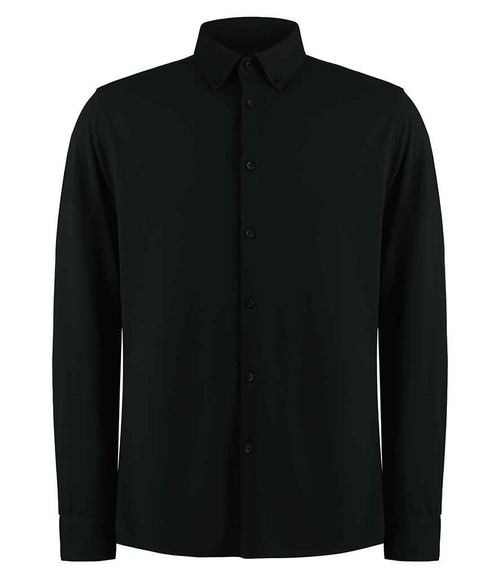 Kustom Kit Long Sleeve Superwash® 60°C Piqué Shirt