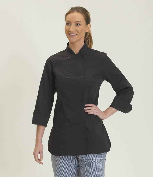 Dennys Ladies Long Sleeve Premium Chef's Jacket