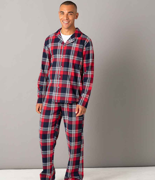 SF Men Tartan Lounge Set