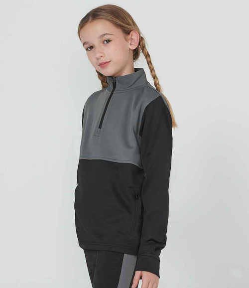 Finden and Hales Kids 1/4 Zip Tracksuit Top