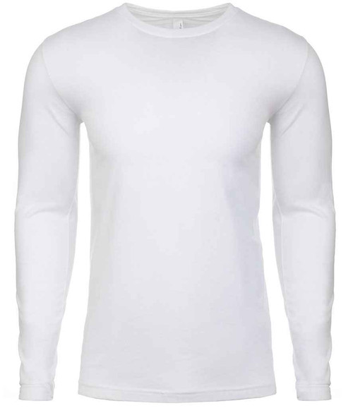 Next Level Apparel Cotton Long Sleeve Crew Neck T-Shirt