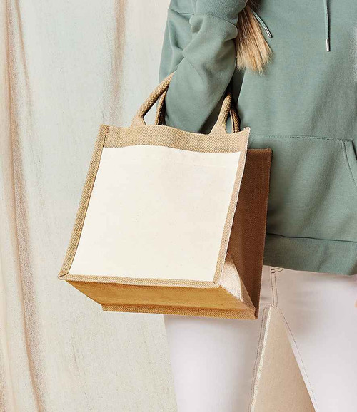 Westford Mill Pocket Jute Midi Tote