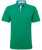 Cotton polo with Oxford fabric insert