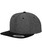 Chambray-suede snapback (6089CH)