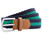 Two-colour stripe braid stretch belt