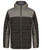 Hooded contrast padded jacket