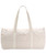Striped organic cotton barrel bag
