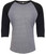 Next Level Apparel Unisex Tri-Blend 3/4 Sleeve Raglan T-Shirt