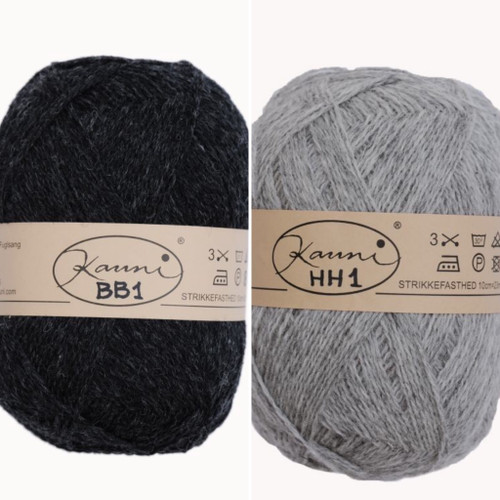 Kauni - ensfarget garn 100% ull - Stort nøste! ca 150g