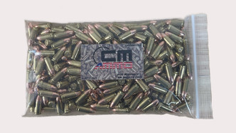 CM Ammo Factory Reload 9mm 115gr round nose (RN) American made ammunition