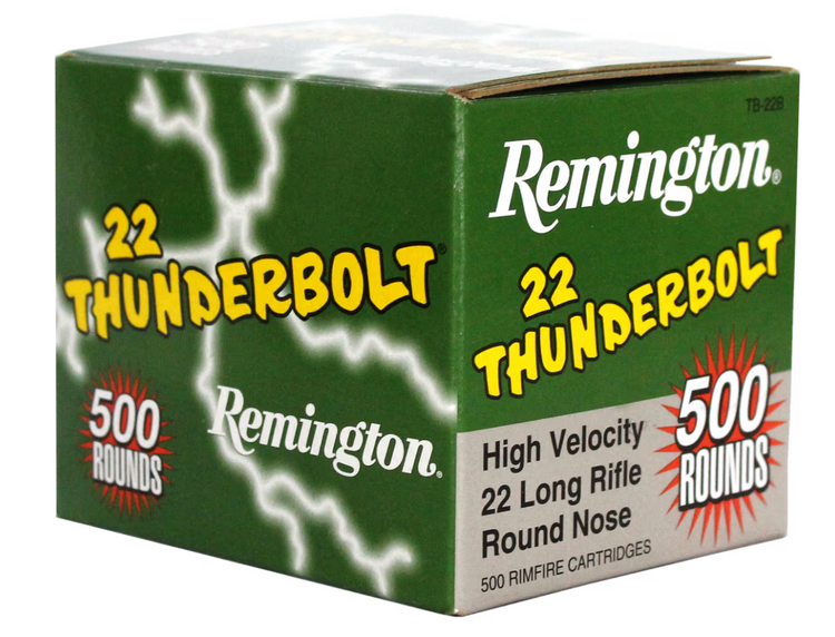 Remington Thunderbolt Rimfire Ammunition .22 LR 40gr 500/box