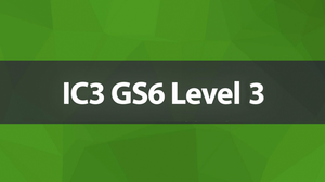 IC3 GS6 Level 3 IC3 GS6 Level 3