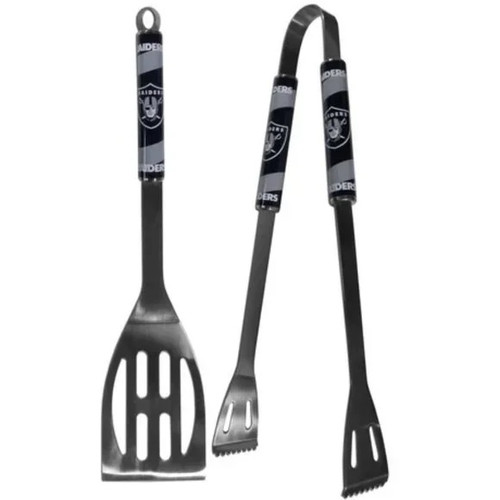 NFL Oakland Raiders 2-Piece BBQ Grill Set