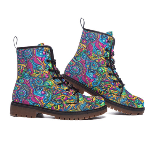 All-Over Print Women's Martin Short Boots PB7WP
