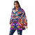 All-Over Print Unisex Borg Fleece Stand-up Collar Coat With Zipper Closure(Plus Size) PB76A