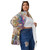 All-Over Print Unisex Borg Fleece Stand-up Collar Coat With Zipper Closure(Plus Size) PB798