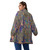 All-Over Print Unisex Borg Fleece Stand-up Collar Coat With Zipper Closure(Plus Size) PB79E
