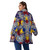 All-Over Print Unisex Borg Fleece Stand-up Collar Coat With Zipper Closure(Plus Size) PB76K