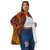 All-Over Print Unisex Borg Fleece Stand-up Collar Coat With Zipper Closure(Plus Size) PB79T