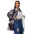All-Over Print Unisex Borg Fleece Stand-up Collar Coat With Zipper Closure(Plus Size) PB776