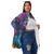 All-Over Print Unisex Borg Fleece Stand-up Collar Coat With Zipper Closure(Plus Size) PB79X