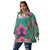 All-Over Print Unisex Borg Fleece Stand-up Collar Coat With Zipper Closure(Plus Size) PB79M