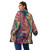 All-Over Print Unisex Borg Fleece Stand-up Collar Coat With Zipper Closure(Plus Size) PB79H