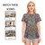 All-Over Print Women's Round Neck T-Shirt | 190GSM Cotton PB94F