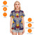 All-Over Print Women's Round Neck T-Shirt | 190GSM Cotton PB93Y