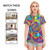 All-Over Print Women's Round Neck T-Shirt | 190GSM Cotton PB93R